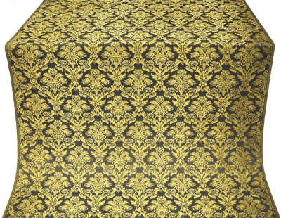 Vazon metallic brocade (black/gold)