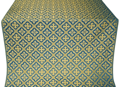 Canon silk (rayon brocade) (blue/gold)