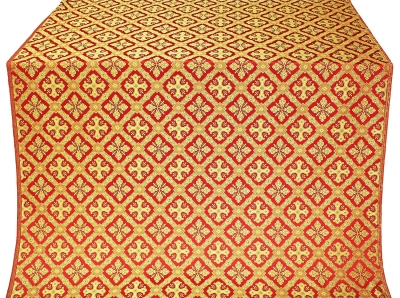 Canon silk (rayon brocade) (red/gold)