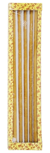 100% Pure beeswax 22-inch Bishop candle set - 2
