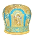 Mitres: Embroidered mitre no.16 (side view, the Most Holy Theotokos)