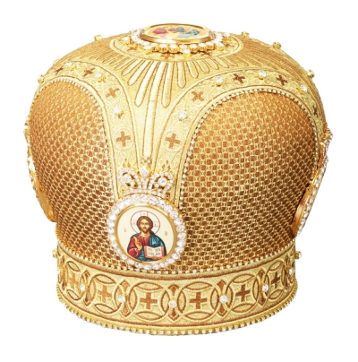 Mitres: Embroidered mitre no.82