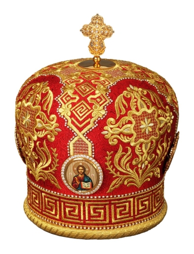Mitres: Embroidered mitre no.96