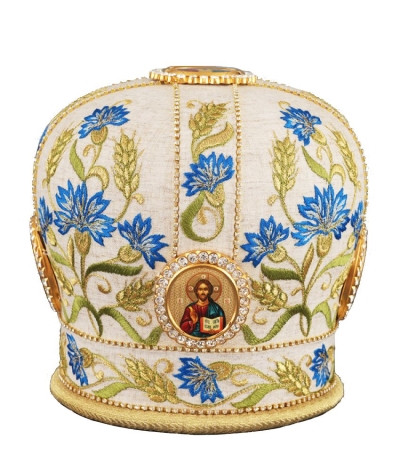 Mitres: Embroidered Bishop mitre - 76