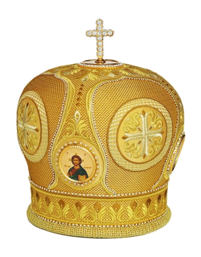 Mitres: Embroidered Bishop mitre no.95