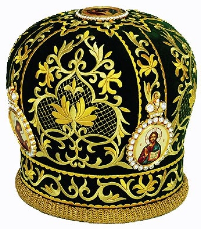 Mitres: Embroidered Priest mitre - 41