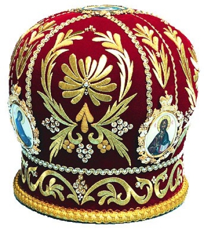 Mitres: Embroidered Priest mitre no.524