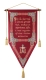 Church banners (gonfalon) no.1 (banner with Christ, back view)
