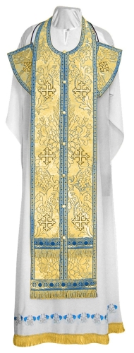 Epitrakhilion set - metallic brocade BG3 (blue-gold)