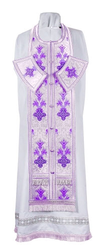 Epitrakhilion set - metallic brocade BG4 (violet-silver)