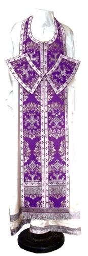 Epitrakhilion set - metallic brocade BG5 (violet-silver)