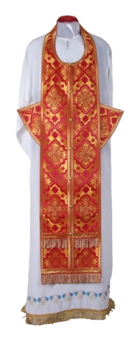 Epitrakhilion set - rayon brocade S2 (red-gold)