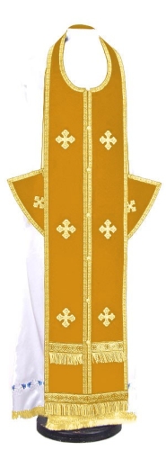 Epitrakhilion set - natural German velvet (yellow-gold)