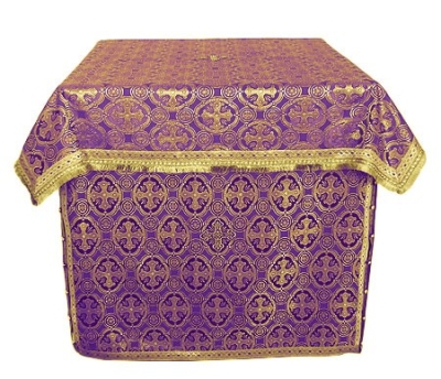 Holy Table vestments - brocade BG2 (violet-gold)