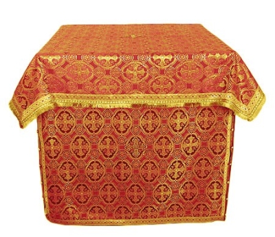 Altar Table vestments - brocade BG1 (red-gold)