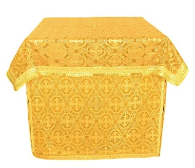 Altar Table vestments - brocade BG4 (yellow-gold)