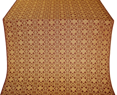 Dormition metallic brocade (claret/gold)