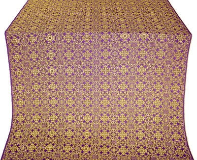 Dormition silk (rayon brocade) (violet/gold)