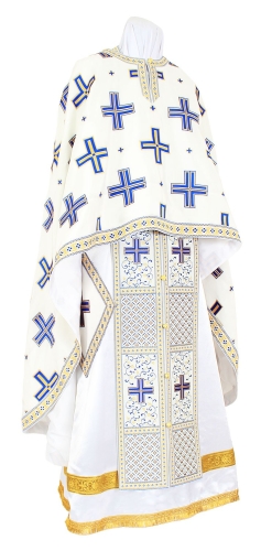 Greek Priest vestments - Economy Polistavrion blue