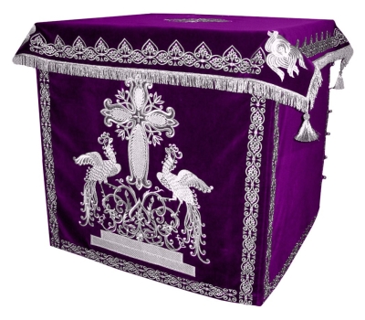 Holy table vestments - 1 (violet-silver)