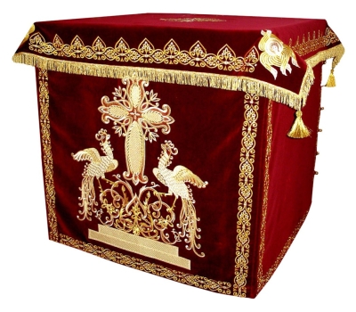 Holy table vestments - 1 (red-gold)