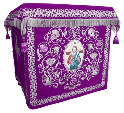 Holy table vestments - no.1 (violet-silver)