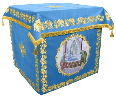 Holy table vestments - no.2 (blue-gold)