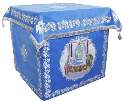 Holy table vestments - no.2 (blue-silver)