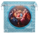 Holy table vestments - 3 (blue-silver) (detail)