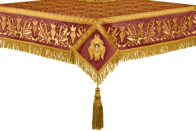Embroidered Holy table cover no.1 (br.) (claret-gold)