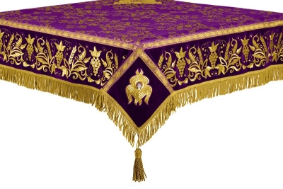 Embroidered Holy table cover no.1 (comb.) (violet-gold)