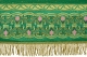 Embroidered Holy table cover no.3 (green-gold) (detail)