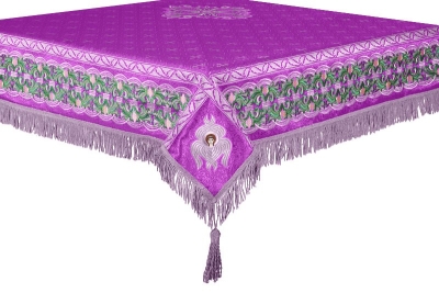 Embroidered Holy table cover no.3 (violet-silver)