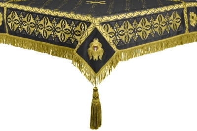 Embroidered Holy table cover no.4 (black-gold)