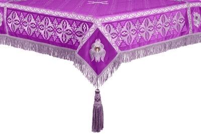 Embroidered Holy table cover no.4 (violet-silver)