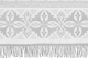 Embroidered Holy table cover no.4 (white-silver) (detail)