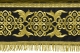 Embroidered Holy table cover no.6 (black-gold) (detail)