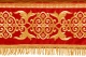 Embroidered Holy table cover no.6 (red-gold) (detail)