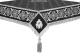 Embroidered Holy table cover no.6 (black-silver)