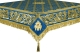 Embroidered Holy table cover no.8 (blue-gold)