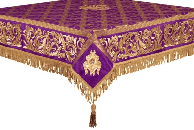 Embroidered Holy table cover no.8 (violet-gold)
