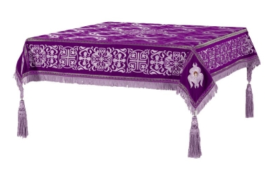 Embroidered Holy table cover no.11 (violet-silver)