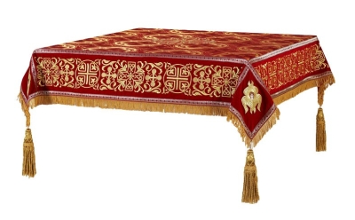Embroidered Holy table cover no.11 (red-gold)