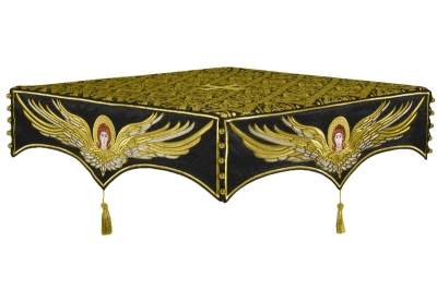 Embroidered Holy table cover no.13 (black-gold)