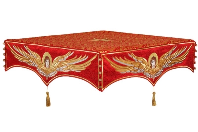 Embroidered Holy table cover no.13 (red-gold)