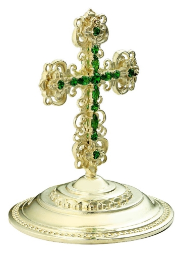 Jewelry mitre cross - A623 (silver-gilding)