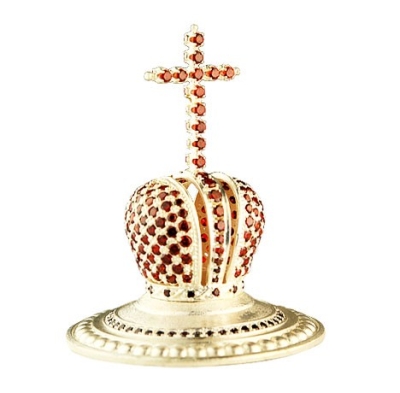 Jewelry mitre cross - A484 (silver-gilding)