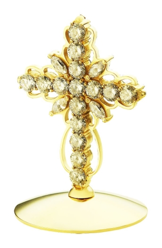 Jewelry mitre cross - A752 (gold-gilding)