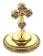 Jewelry mitre cross - A614 (gold-gilding)