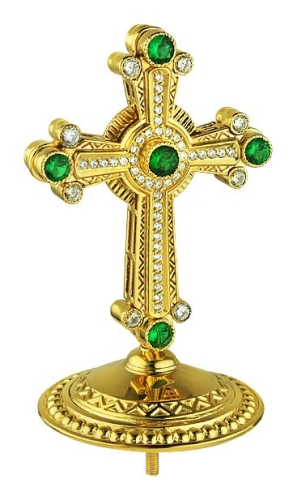 Jewelry mitre cross - A464 (gold-gilding)
